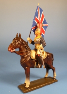 Horse Guard Krassier mit Fahne zu Pferd