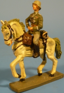 General Arm seitlich eingesttzt (Reiter ohne Pferd)