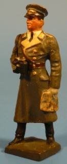 General im Mantel mit Fernglas (beweglicher Arm)