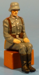 Soldat sitzend