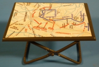 Kartentisch mit Gettysburgkarte