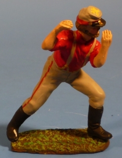 Konf�derierten Soldat Speichenrad haltend (f�r Kanone)