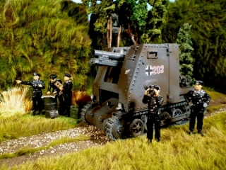 Sturmpanzer Bison I bei der Feindbeobachtung