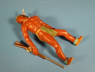 Indianer tot auf Rcken liegend