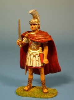 Pr�torianer Offizier stehend mit Schwert und Schild