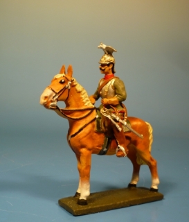 Kaiser Wilhelm der II zu Pferd in K�rassieruniform