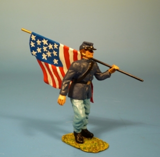 Vorgehender Unions Fahnentr�ger