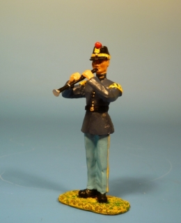 Unions Musiker mit Klarinette