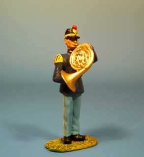 Unions Musiker mit Waldhorn