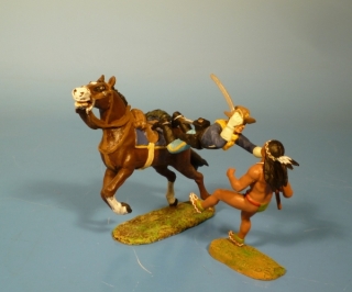 7US Kavallerist im Zweikampf mit einem Indianer