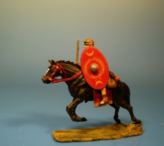 Rmischer Legionr zu Pferd im Angriff