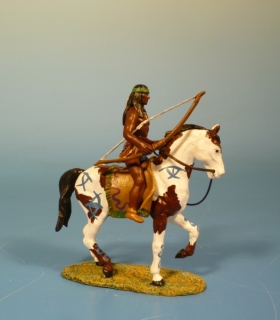 Indianer zu Pferd mit Bogen