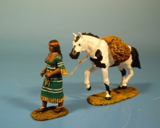 Squaw mit Pferd