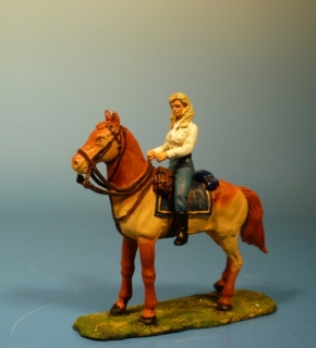 Cowgirl zu Pferd