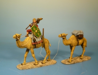 Rmischer Legionr auf Dromedar, mit Lastendromedar in gypten