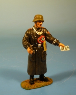 Militpolizist / Kettenhund Papiere kontrollierend