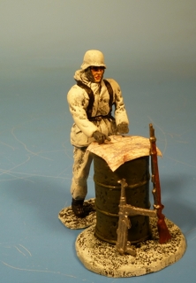 Wehrmacht Winter Unteroffizier mit Karte