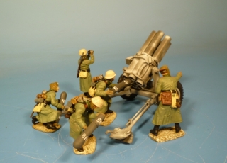 15-cm-Nebelwerfer 41 mit Wehrmacht Winter Bedienung