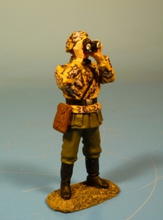 Waffen-SS Eichentarn Herbst Unteroffizier mit Fernglas