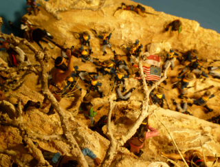 Diorama Kampf der Apachen