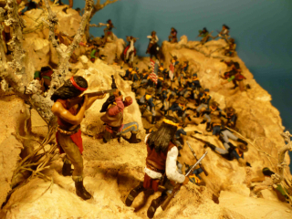 Diorama Kampf der Apachen
