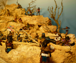 Diorama Kampf der Apachen