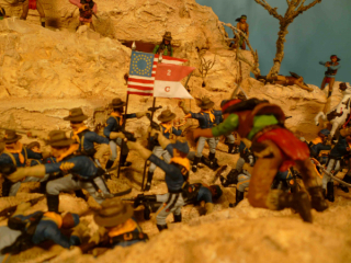 Diorama Kampf der Apachen