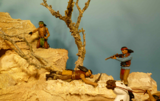 Diorama Kampf der Apachen
